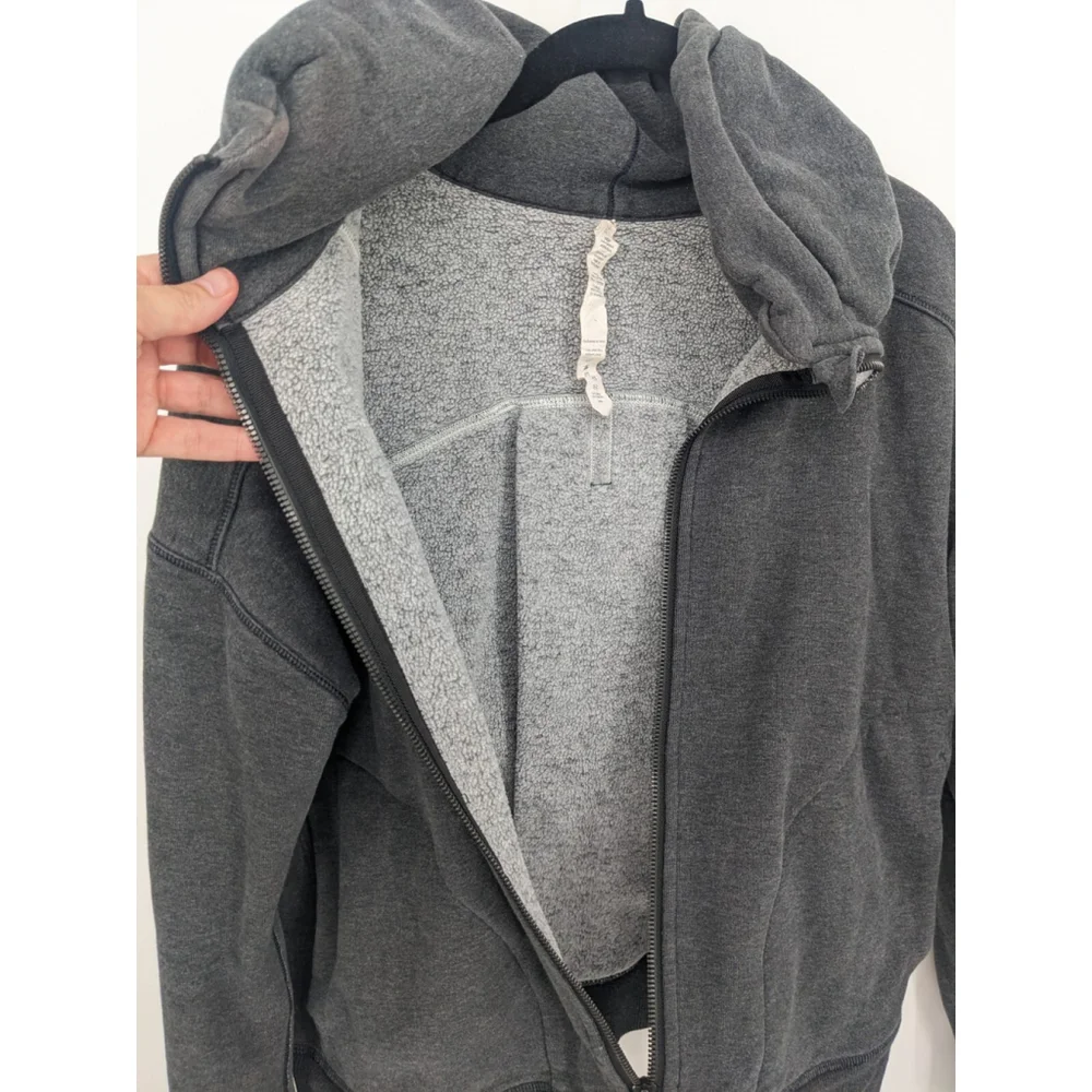 Lululemon Jacket Womens Small Gray Hug It Out Sweater Full Zip Athleisure Active